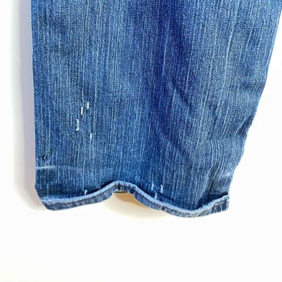 Levis Red Collection Mens Slim Straight Jeans 38x32 Distressed Denim Limited Ed - Picture 6 of 14